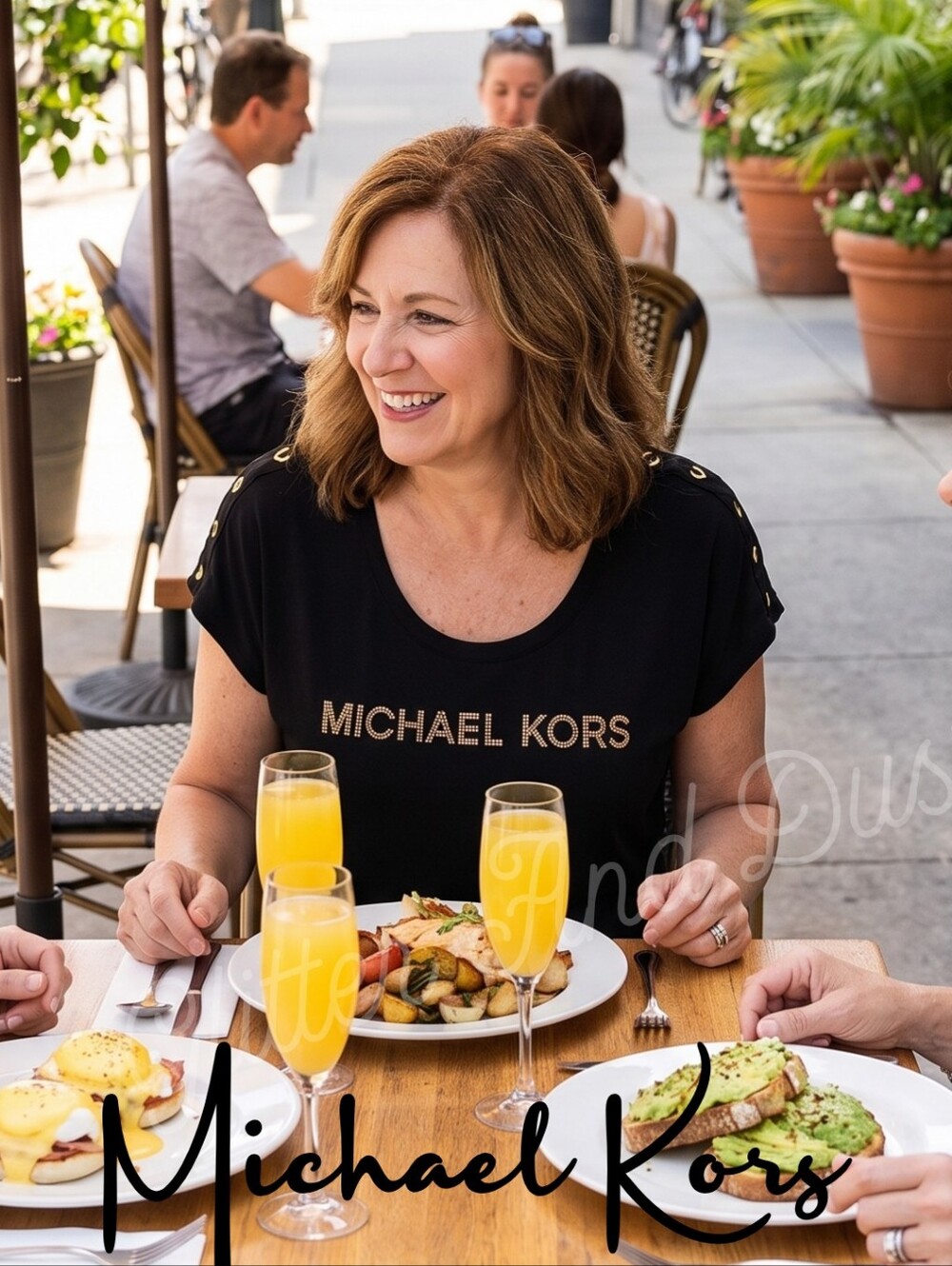 Michael Kors Studded Logo Top